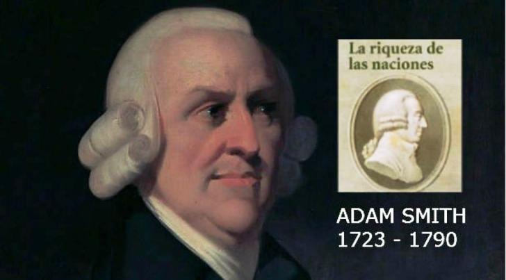 Imagen de Adam Smith y años de su vida y muerte: 1723 y 1790