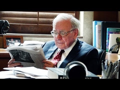 Warren Buffett en su despacho.