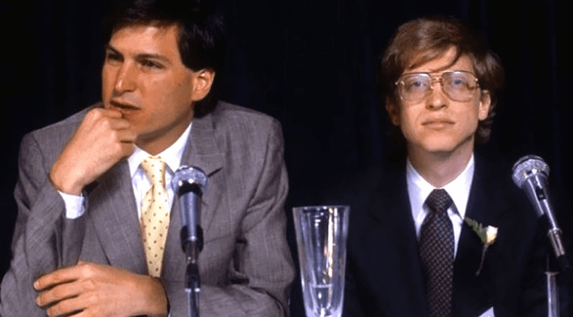 Bill Gates y Steve Jobs 