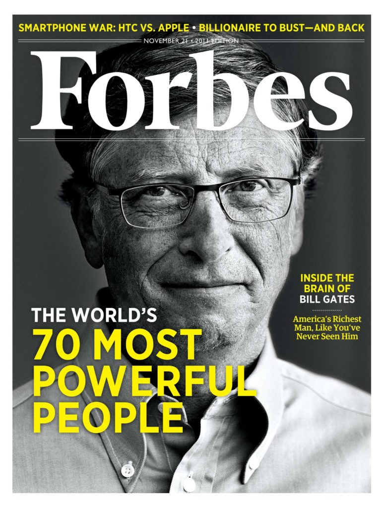 Bill Gates portada de Forbes 21/11/2011