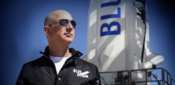 Leff Bezos y Blue Origin