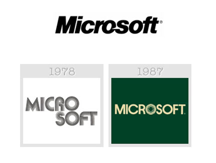 Microsoft, logotipos corporativos 1978/1987