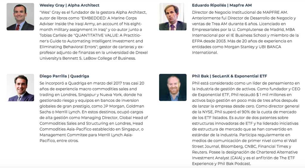 Ponentes evento anual de Zonavalue