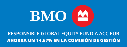 Ahorra 14,67% en la comisión de gestión del fondo Responsible Global Equity Fund A Acc EUR de BMO